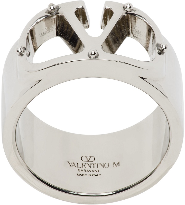 Photo: Valentino Garavani Silver VLogo Ring