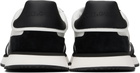 Dolce&Gabbana White & Black Mixed-Material 'DG' Cushion Sneakers