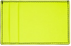 Alexander McQueen Yellow Logo Card Holder