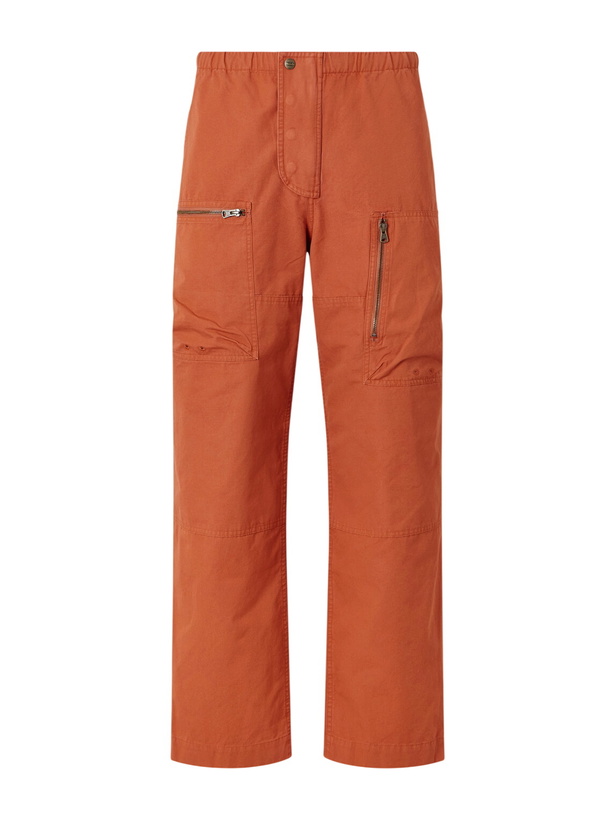 Photo: Aimé Leon Dore - Aviator Straight-Leg Cotton-Canvas Trousers - Orange