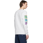 Noah NYC Grey Waves Long Sleeve T-Shirt