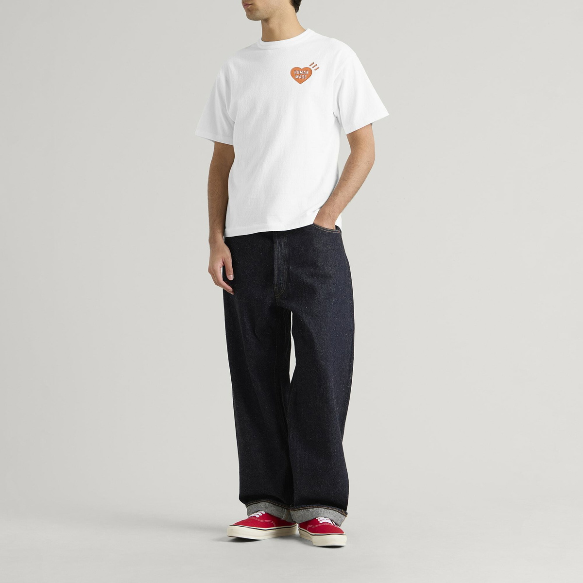Human Made Men's Heart Logo T-Shirt in White