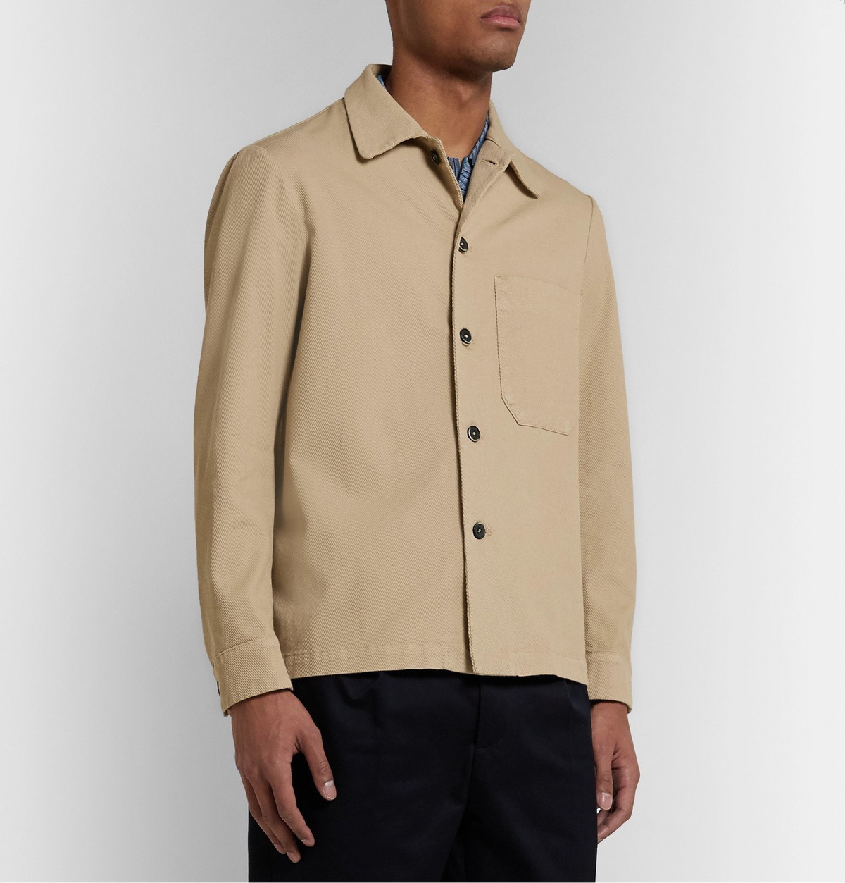 Barena - Stretch-Cotton Twill Shirt Jacket - Neutrals Barena