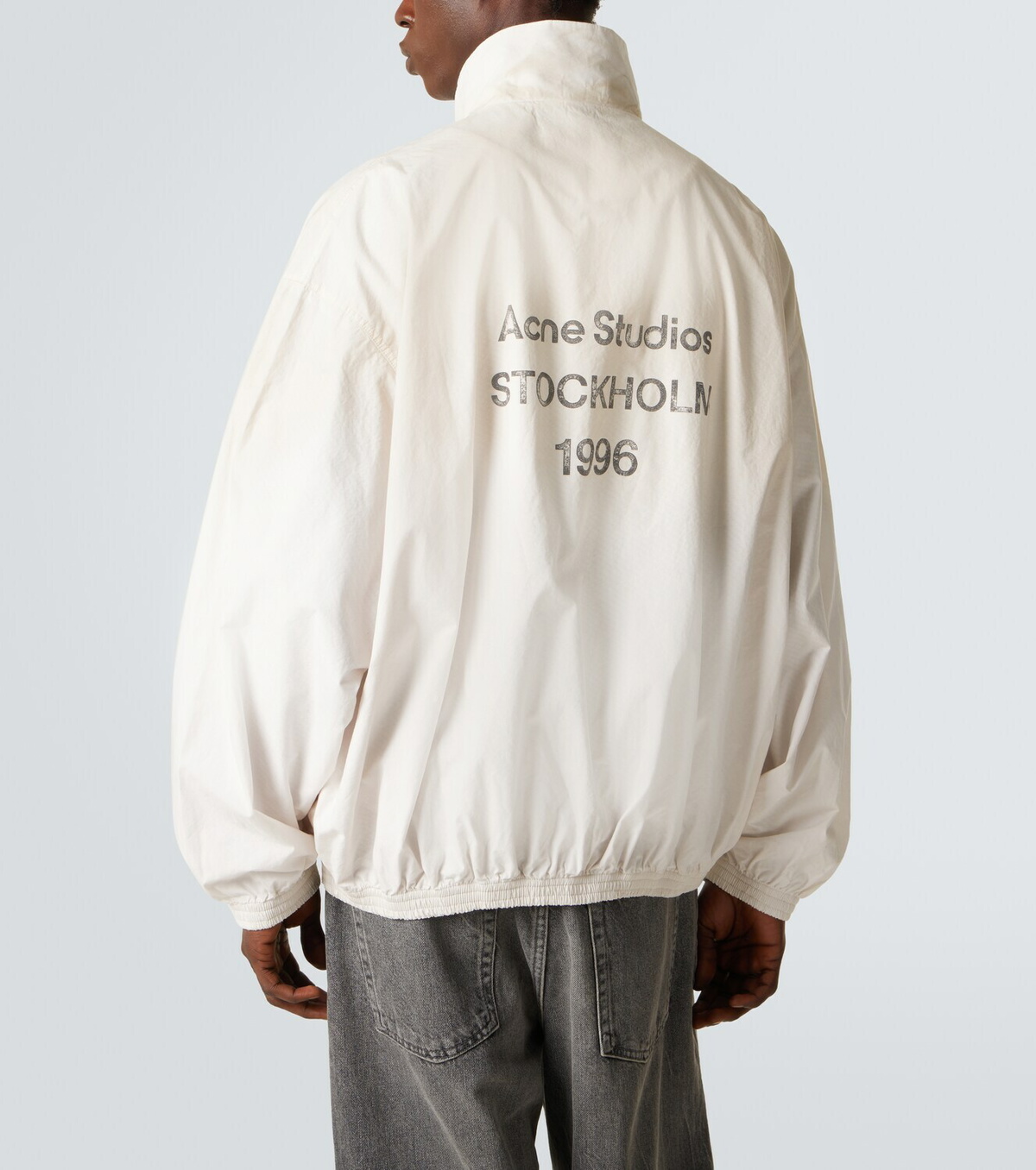 Acne Studios Logo cotton poplin bomber jacket Acne Studios