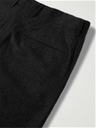Incotex - Tapered Virgin Wool-Blend Felt Trousers - Gray