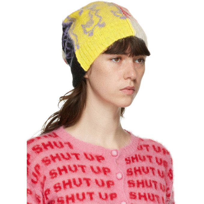 Ashley Williams Mutlicolor Mohair Patchwork Beanie Ashley  display picture 2