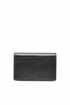 Diesel Leather card holder with enamelled Oval D - Card cases Womens in Black