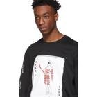 Fendi Black JoKarl Fashion Show Long Sleeve T-Shirt