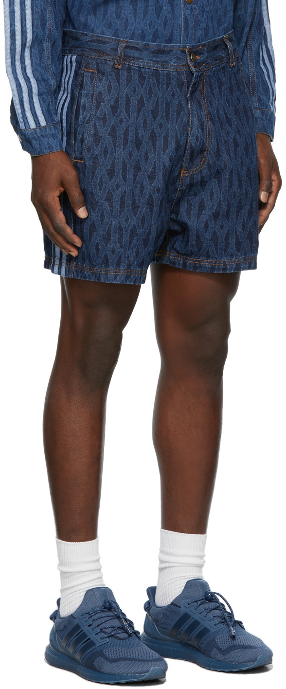 Adidas Ivy Park Monogram Denim Shorts