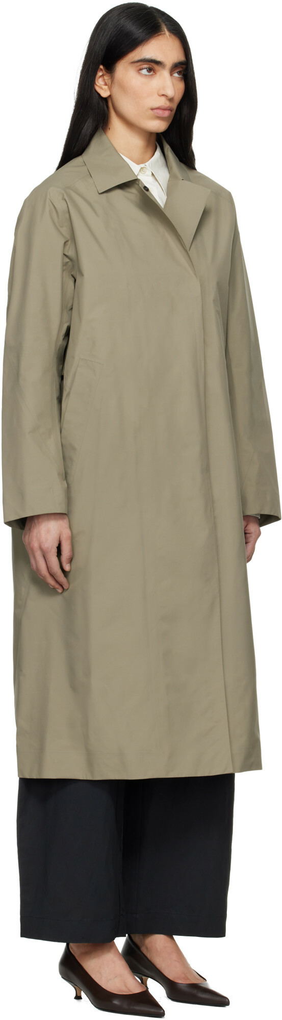 Veilance Beige Nitra Trench Coat