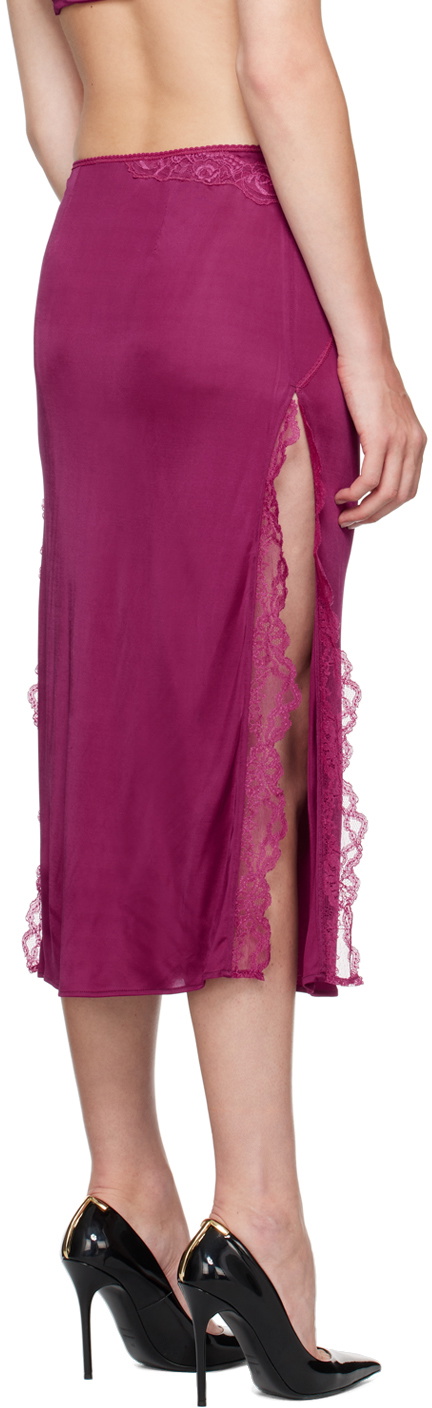 VAILLANT Pink Cigarette Midi Skirt