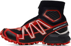 Salomon Black & Red Snowcross Sneakers