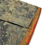 Resort Corps - Webbing-Trimmed Camouflage-Print Cotton-Blend Trousers - Green