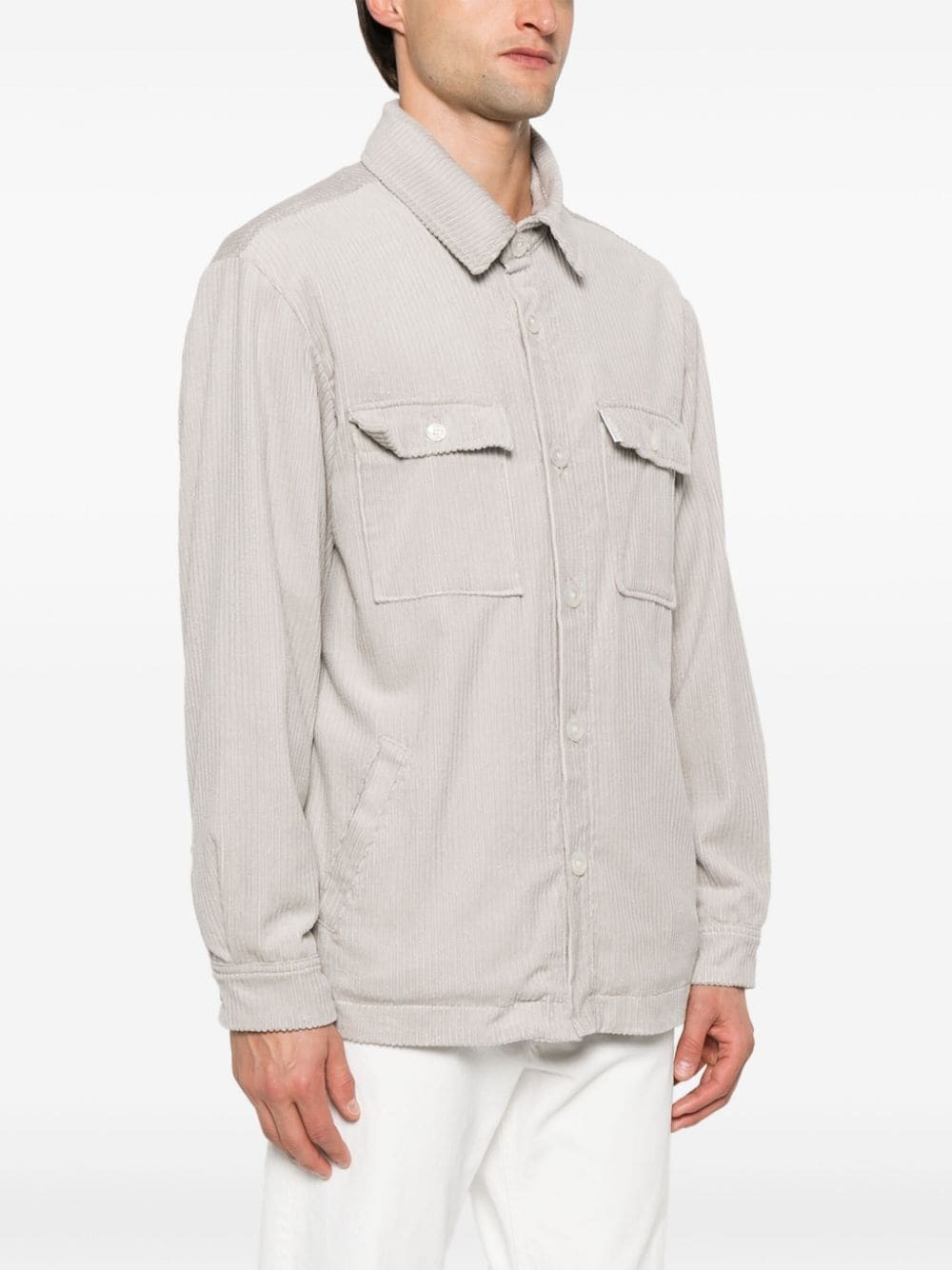FAMILY FIRST - Brushed Effect Shirt Jacket