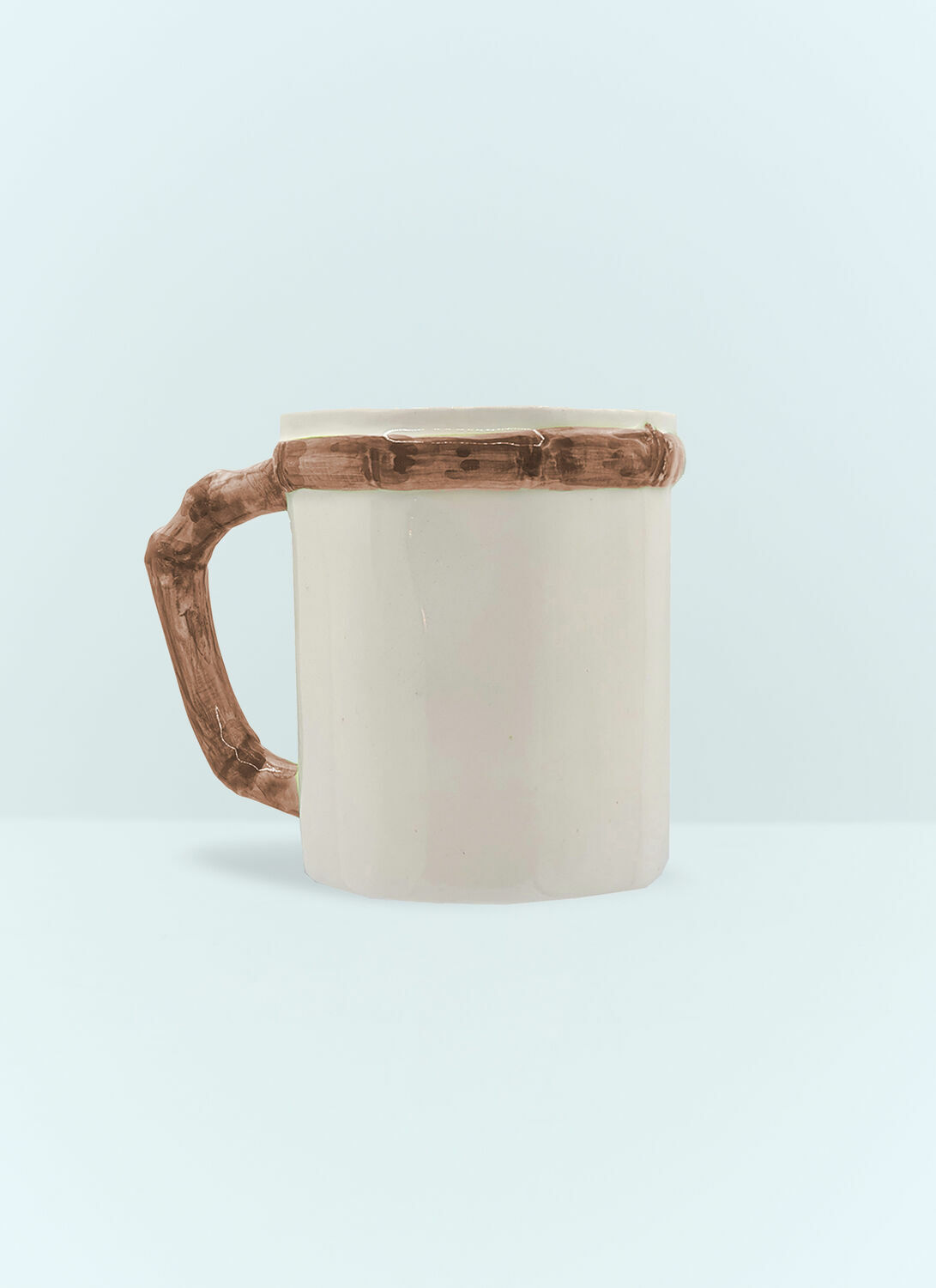 Les-Ottomans Set Of Two Bamboo Mugs