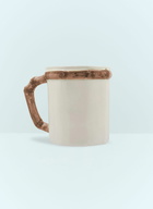 Les-Ottomans Set Of Two Bamboo Mugs