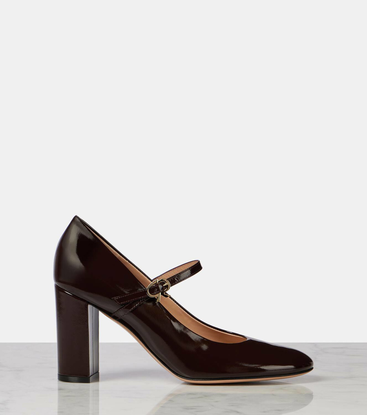 Gianvito Rossi 85 patent leather Mary Jane pumps Gianvito Rossi