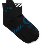 Off-White - Logo-Intarsia Stretch-Knit No-Show Socks - Black
