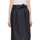 Lemaire SSENSE Exclusive Navy Martial Skirt