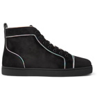 Christian Louboutin - Louis Orlato Suede High-Top Sneakers - Black