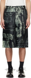 LU'U DAN Black Wide Leg Shorts