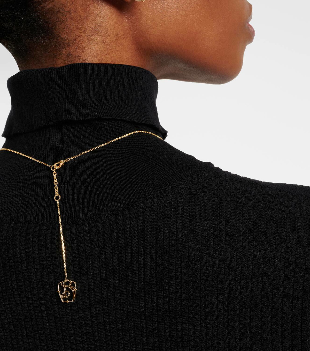 Burberry EKD gold-plated freshwater pearl chain necklace