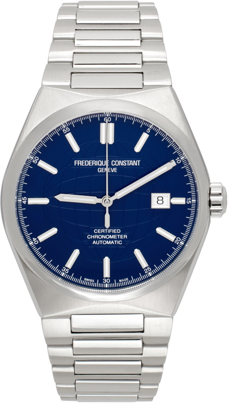 Photo: Frédérique Constant Silver & Navy Highlife Automatic COSC Watch