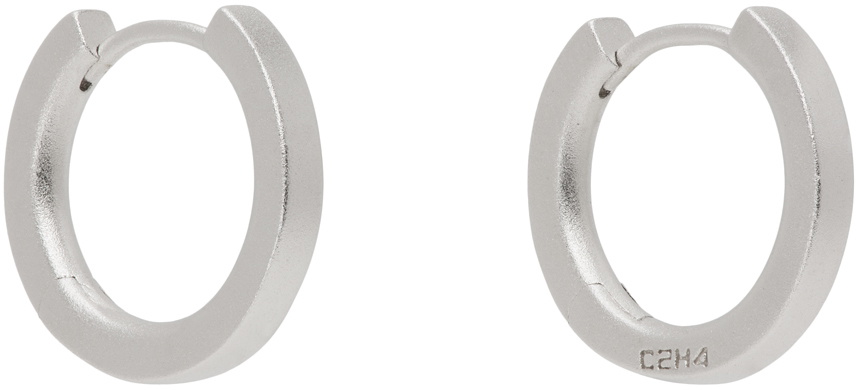 C2H4 Silver Basics Earrings