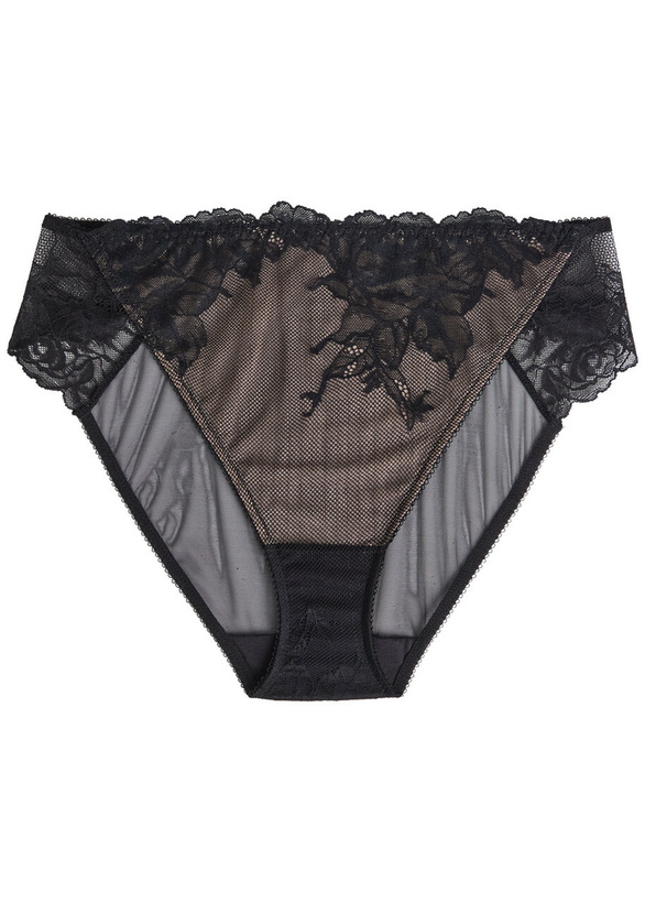 Photo: Wacoal Vivid Attraction Tulle Briefs Black