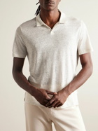 Onia - Shaun Linen-Jersey Polo Shirt - Neutrals