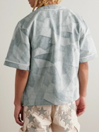 AMIRI - Appliquéd Patchwork Denim Shirt - Blue