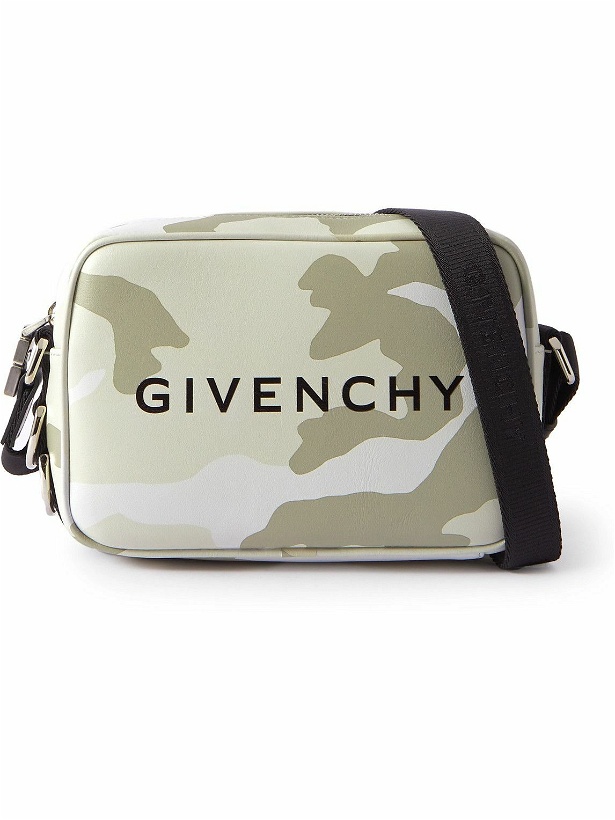 Photo: Givenchy - G-Essentials Logo- and Camouflage-Print Leather Messenger Bag
