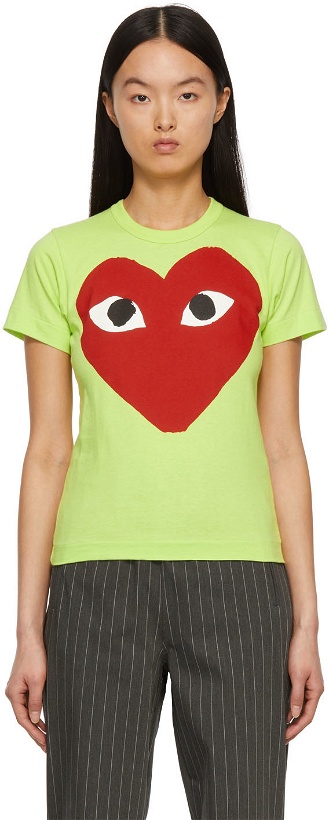 Photo: COMME des GARÇONS PLAY Green Big Heart T-Shirt