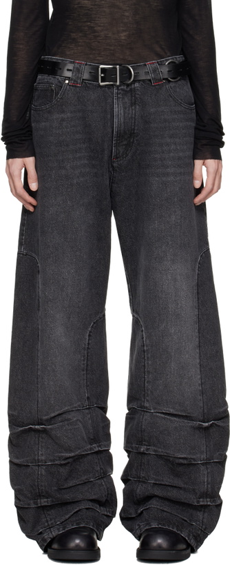Photo: AVAVAV Black Smock Detailed Jeans