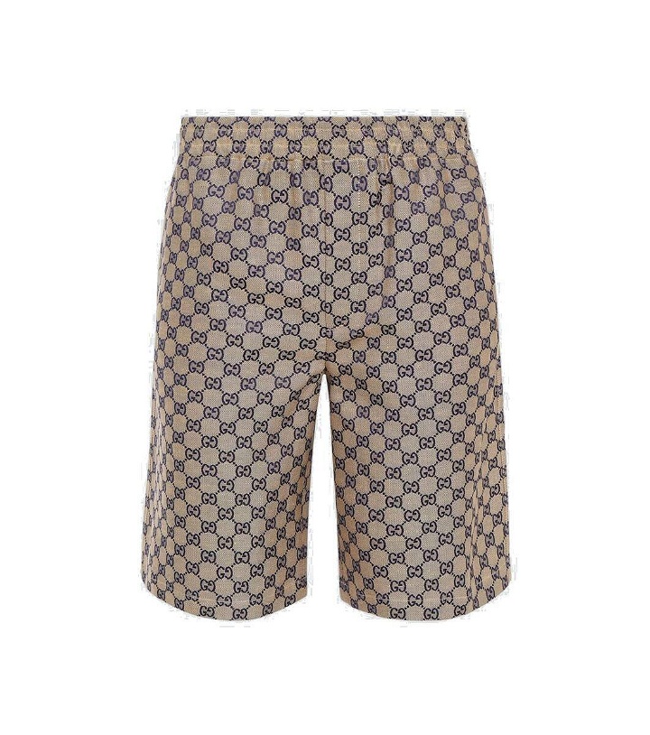 Photo: Gucci GG linen-blend shorts