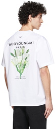 Wooyoungmi White & Green Flower Logo T-Shirt