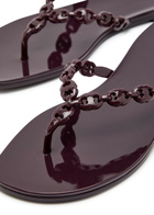 Tory Burch Gemini Jelly Sandals Burgundy