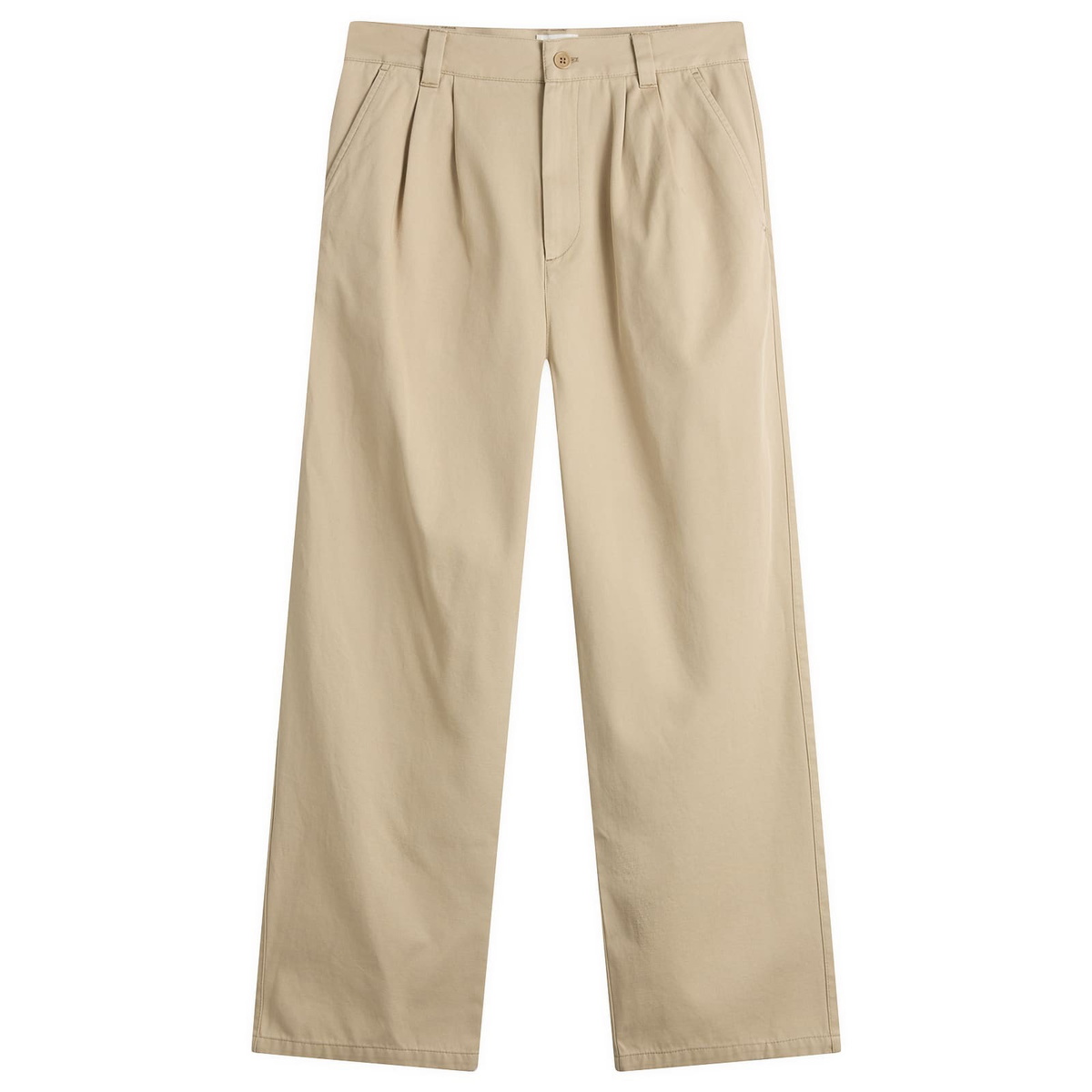 A.P.C. Men's Ricky Double Pleat Chinos in Beige