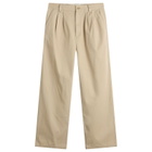 A.P.C. Men's Ricky Double Pleat Chinos in Beige