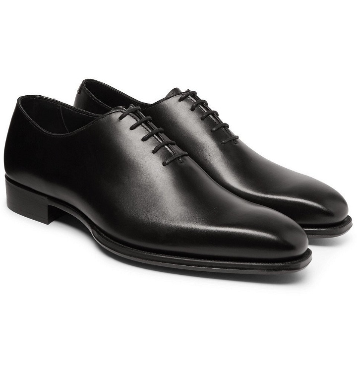 Photo: Kingsman - George Cleverley Merlin Whole-Cut Leather Oxford Shoes - Black