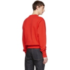 Helmut Lang Red Logo Hack Standard Sweatshirt