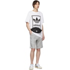 adidas Originals White and Black Backwards Logo T-Shirt