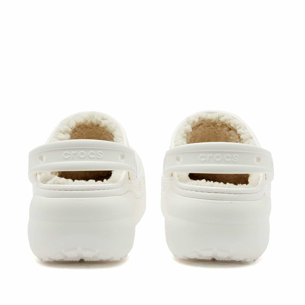 [CROCS] サンダル Classic Platform Lined Clog ホワイト Crocs Women's Classic Platform Lined Clog in White Crocs