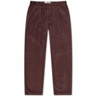 General Admission Men's Midtown Cord Pleated Pant in Brown