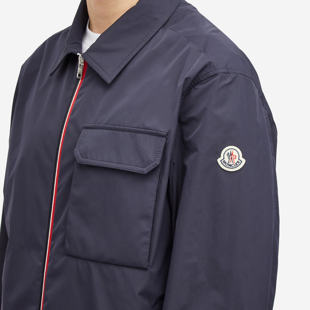 Moncler Men's Epte Micro Soft Nylon Jacket in Navy Moncler