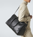 Gucci GG canvas leather-trimmed duffel bag