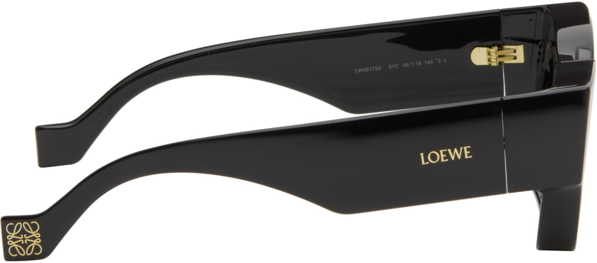 LOEWE Black Paula's Ibiza Goggle Rectangle Sunglasses