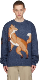 Maison Kitsuné Blue Fox Sweater