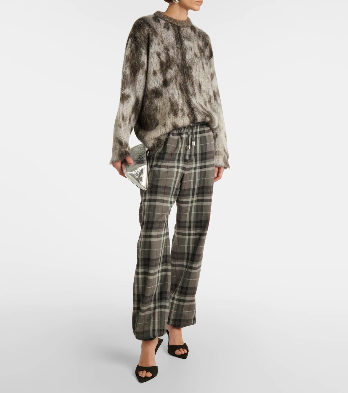 The Attico Cotton-blend sweatpants