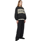 Fear of God ESSENTIALS Gray Cropped Relaxed Panelled Sweatshirt